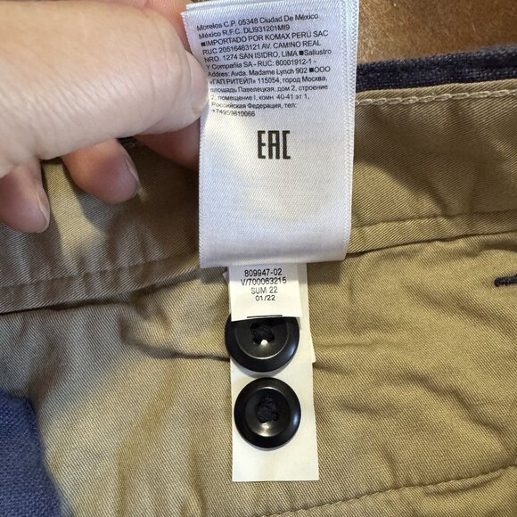 Banana Republic Shorts Mens 32 Blue 7 Inch Short 100% Linen Casual Chino - Picture 6 of 12